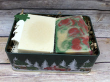 Load image into Gallery viewer, Christmas Collection Soap tin - Winter Wonderland