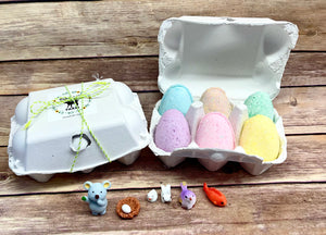 Egg carton of Bath Bombs